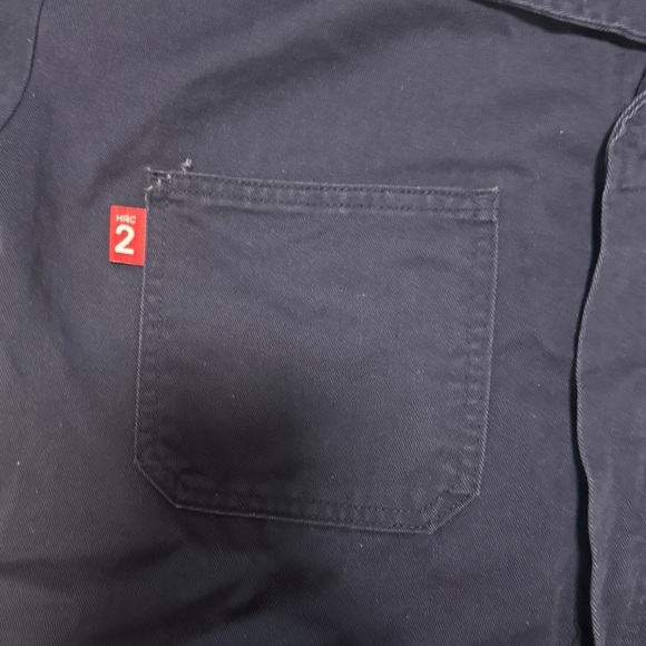 Flame Resistant FR Coveralls Mens Large Regular WESTEX UltraSoft Value Line Blue - Picture 6 of 13